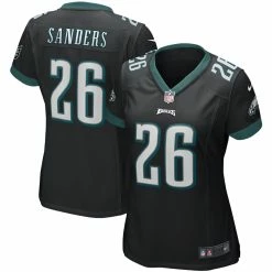 Women's Philadelphia Eagles Miles Sanders Nike Black Game Jersey