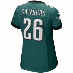 Women's Philadelphia Eagles Miles Sanders Nike Midnight Green Game Jersey -NFL fanshirt Shop womens nike miles sanders midnight green philadelphia eagles game jersey pi4020000 altimages ff 4020260 6cad9f63242784735eeaalt3 full