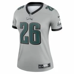 Women's Philadelphia Eagles Miles Sanders Nike Silver Inverted Legend Jersey -NFL fanshirt Shop womens nike miles sanders silver philadelphia eagles inverted legend jersey pi4132000 altimages ff 4132591 57cb50ba8b9cb408384ealt2 full