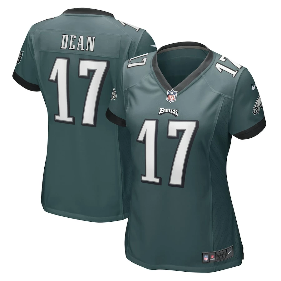 Women's Philadelphia Eagles Nakobe Dean Nike Midnight Green Game Player Jersey 4 Women's Philadelphia Eagles Nakobe Dean Nike Midnight Green Game Player Jersey – Bild 2