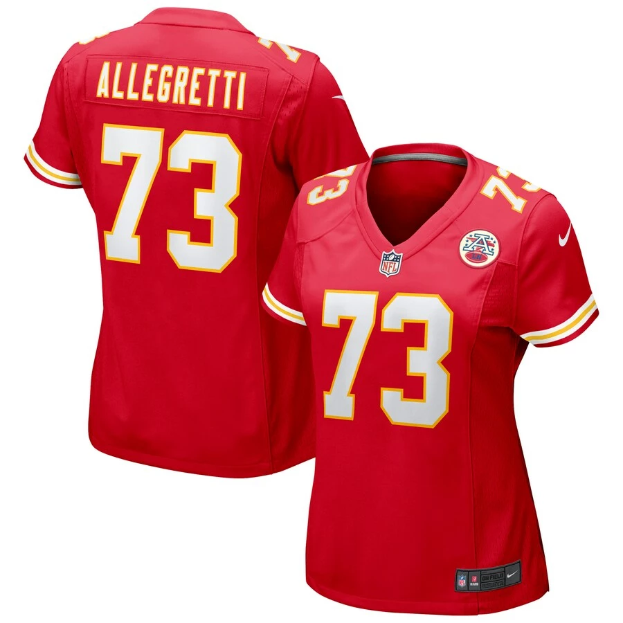 Women's Kansas City Chiefs Nick Allegretti Nike Red Game Jersey 3 Women's Kansas City Chiefs Nick Allegretti Nike Red Game Jersey