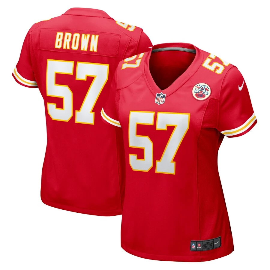 Women's Kansas City Chiefs Orlando Brown Nike Red Game Jersey 4 Women's Kansas City Chiefs Orlando Brown Nike Red Game Jersey – Bild 2