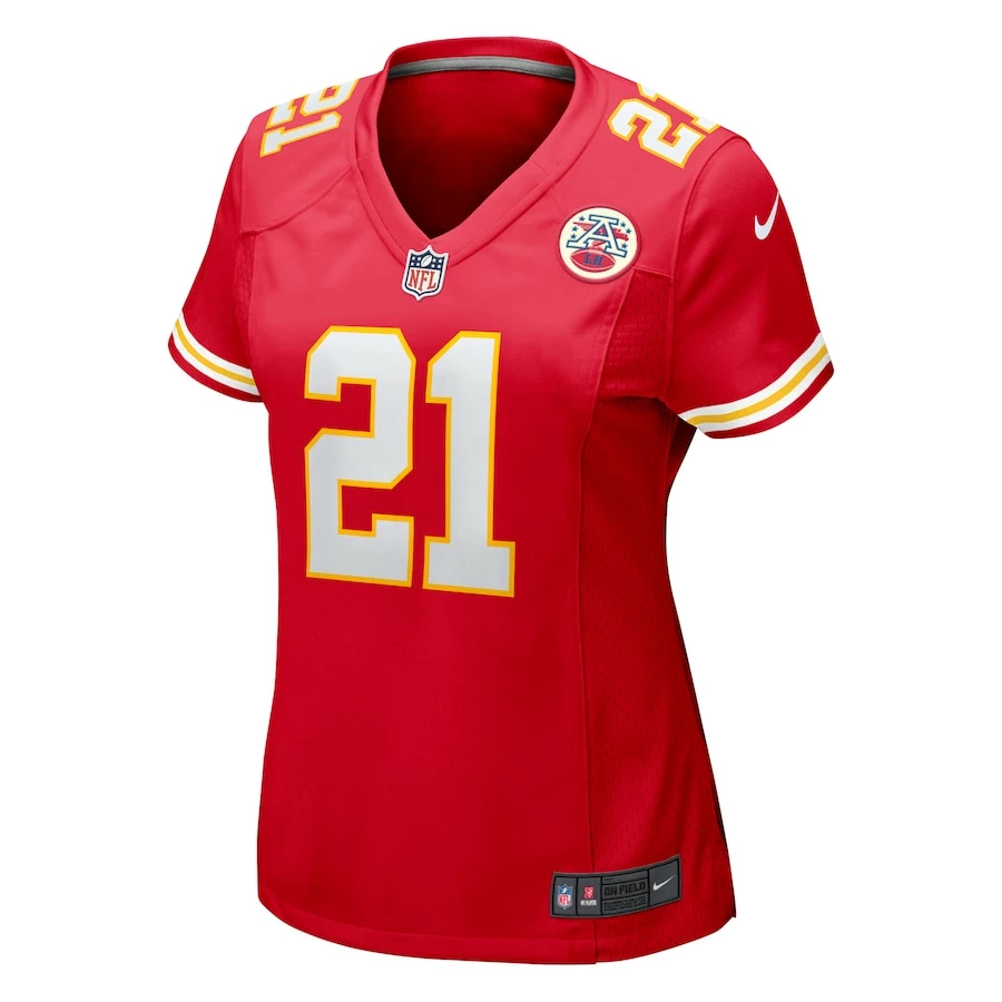 Women's Kansas City Chiefs Trent McDuffie Nike Red Game Player Jersey 5 Women's Kansas City Chiefs Trent McDuffie Nike Red Game Player Jersey – Bild 3
