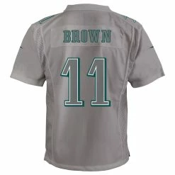 Youth Philadelphia Eagles A.J. Brown Nike Gray Atmosphere Game Jersey 9 Youth Philadelphia Eagles A.J. Brown Nike Gray Atmosphere Game Jersey -NFL fanshirt Shop youth nike aj brown gray philadelphia eagles atmosphere game jersey pi4964000 altimages ff 4964846 3dff7ab129aed93171abalt3 full
