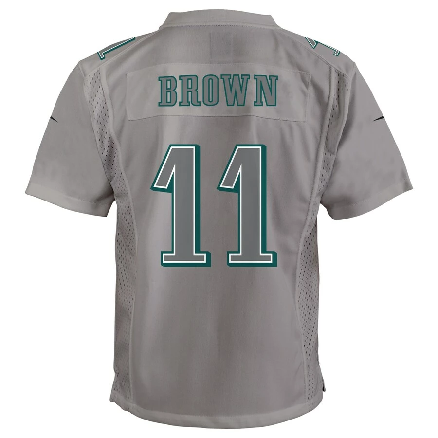 Youth Philadelphia Eagles A.J. Brown Nike Gray Atmosphere Game Jersey 6 Youth Philadelphia Eagles A.J. Brown Nike Gray Atmosphere Game Jersey – Bild 4
