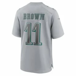 Youth Philadelphia Eagles A.J. Brown Nike Gray Super Bowl LVII Patch Atmosphere Fashion Game Jersey -NFL fanshirt Shop youth nike aj brown gray philadelphia eagles super bowl lvii patch atmosphere fashion game jersey pi5305000 altimages ff 5305625 d7bd8925c328afbff37dalt3 full