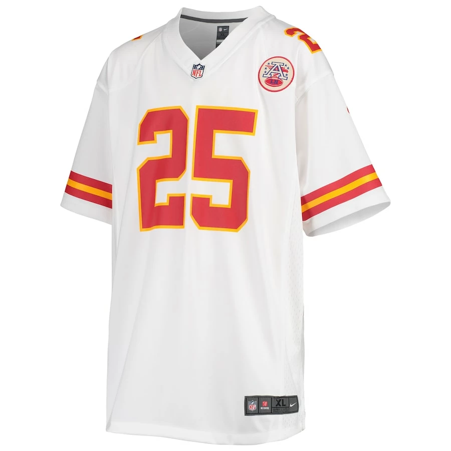 Youth Kansas City Chiefs Clyde Edwards-Helaire Nike White Game Jersey 5 Youth Kansas City Chiefs Clyde Edwards-Helaire Nike White Game Jersey – Bild 3