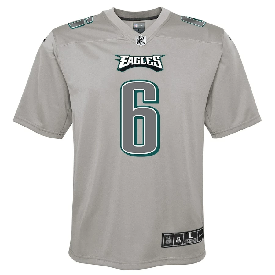 Youth Philadelphia Eagles DeVonta Smith Nike Gray Atmosphere Fashion Game Jersey 5 Youth Philadelphia Eagles DeVonta Smith Nike Gray Atmosphere Fashion Game Jersey – Bild 3