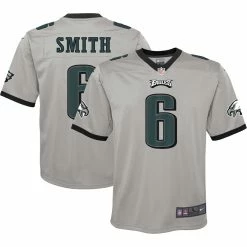Youth Philadelphia Eagles DeVonta Smith Nike Silver Inverted Game Jersey
