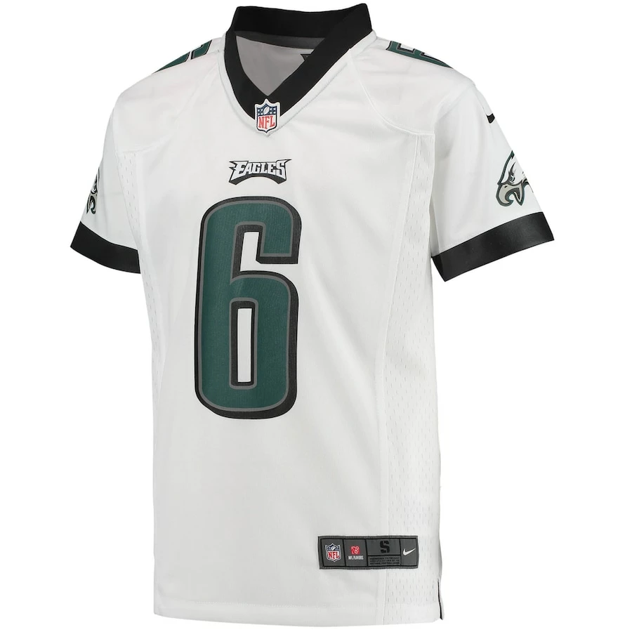 Youth Philadelphia Eagles DeVonta Smith Nike White Game Jersey 5 Youth Philadelphia Eagles DeVonta Smith Nike White Game Jersey – Bild 3