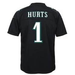 Youth Philadelphia Eagles Jalen Hurts Nike Black Team Game Jersey -NFL fanshirt Shop youth nike jalen hurts black philadelphia eagles team game jersey pi5279000 altimages ff 5279841 473703906c248d127aa8alt3 full