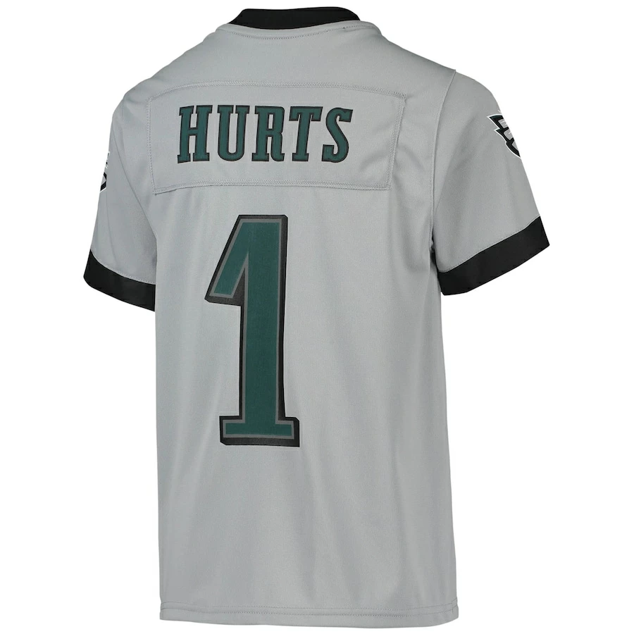 Youth Philadelphia Eagles Jalen Hurts Nike Silver Inverted Team Game Jersey 6 Youth Philadelphia Eagles Jalen Hurts Nike Silver Inverted Team Game Jersey – Bild 4