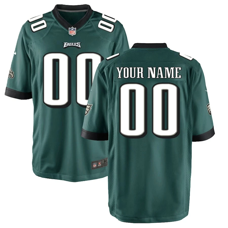 Youth Philadelphia Eagles Nike Midnight Green Custom Game Jersey 4 Youth Philadelphia Eagles Nike Midnight Green Custom Game Jersey – Bild 2