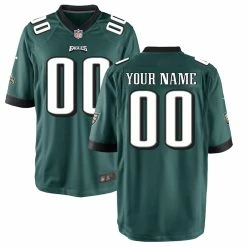 Youth Philadelphia Eagles Nike Midnight Green Custom Game Jersey