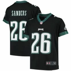 Youth Philadelphia Eagles Miles Sanders Nike Black Game Jersey