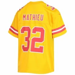Youth Kansas City Chiefs Tyrann Mathieu Nike Gold Inverted Team Game Jersey -NFL fanshirt Shop youth nike tyrann mathieu gold kansas city chiefs inverted team game jersey pi4393000 altimages ff 4393070 c0065a2f48dbe710f0b3alt3 full